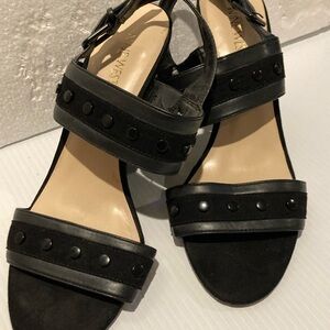 Nine West woman’s wedge shoes size 9 black